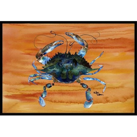 CAROLINES TREASURES Carolines Treasures 8143-JMAT 36 x 24 in. Crab Indoor Or Outdoor Doormat 8143-JMAT
